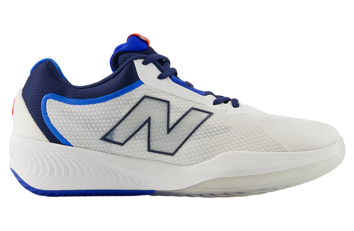 New Balance Men's FuelCell 996v6 Pickleball White with Team Navy