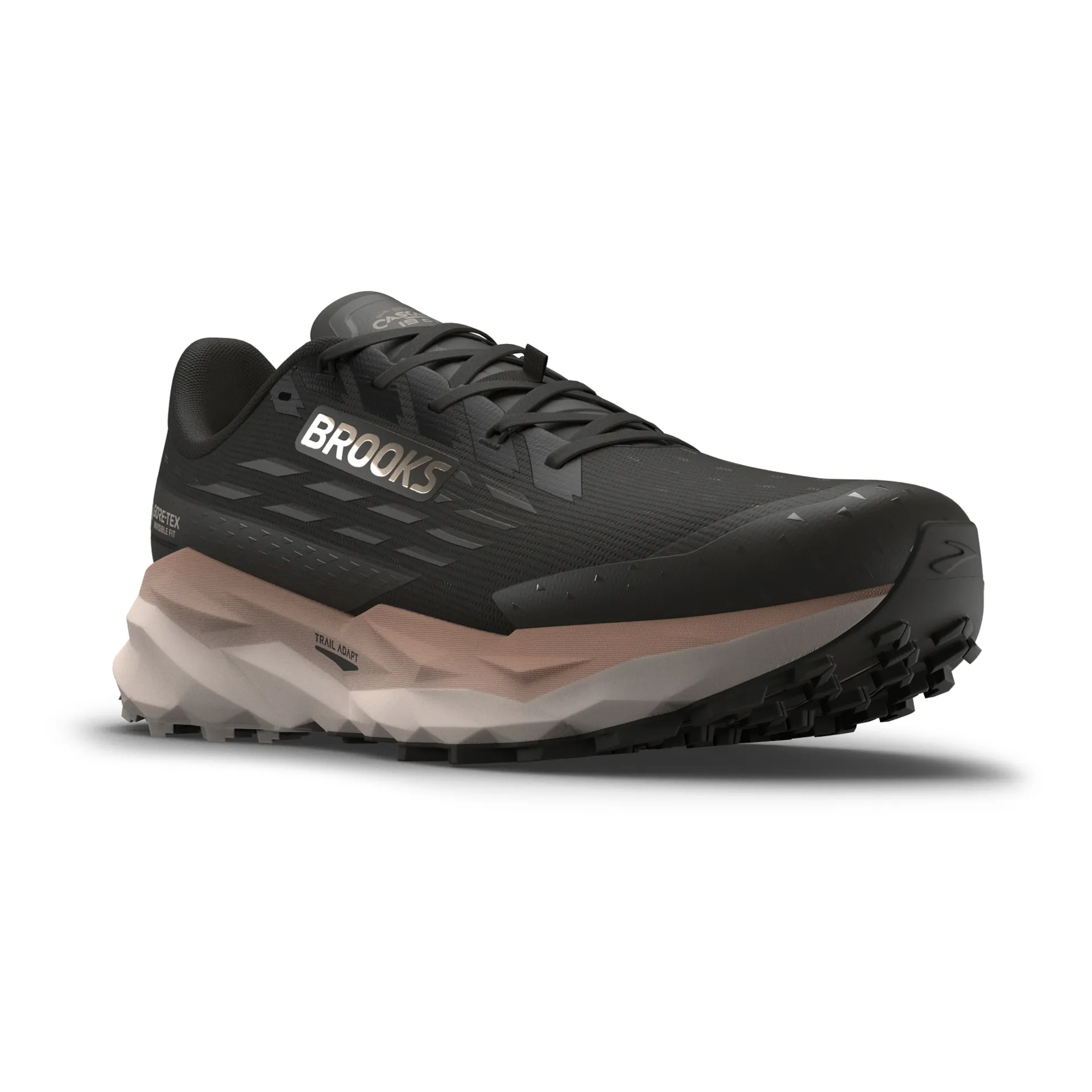 Brooks Men's Cascadia 19 GTX Black/Ebony/Chateau Gray