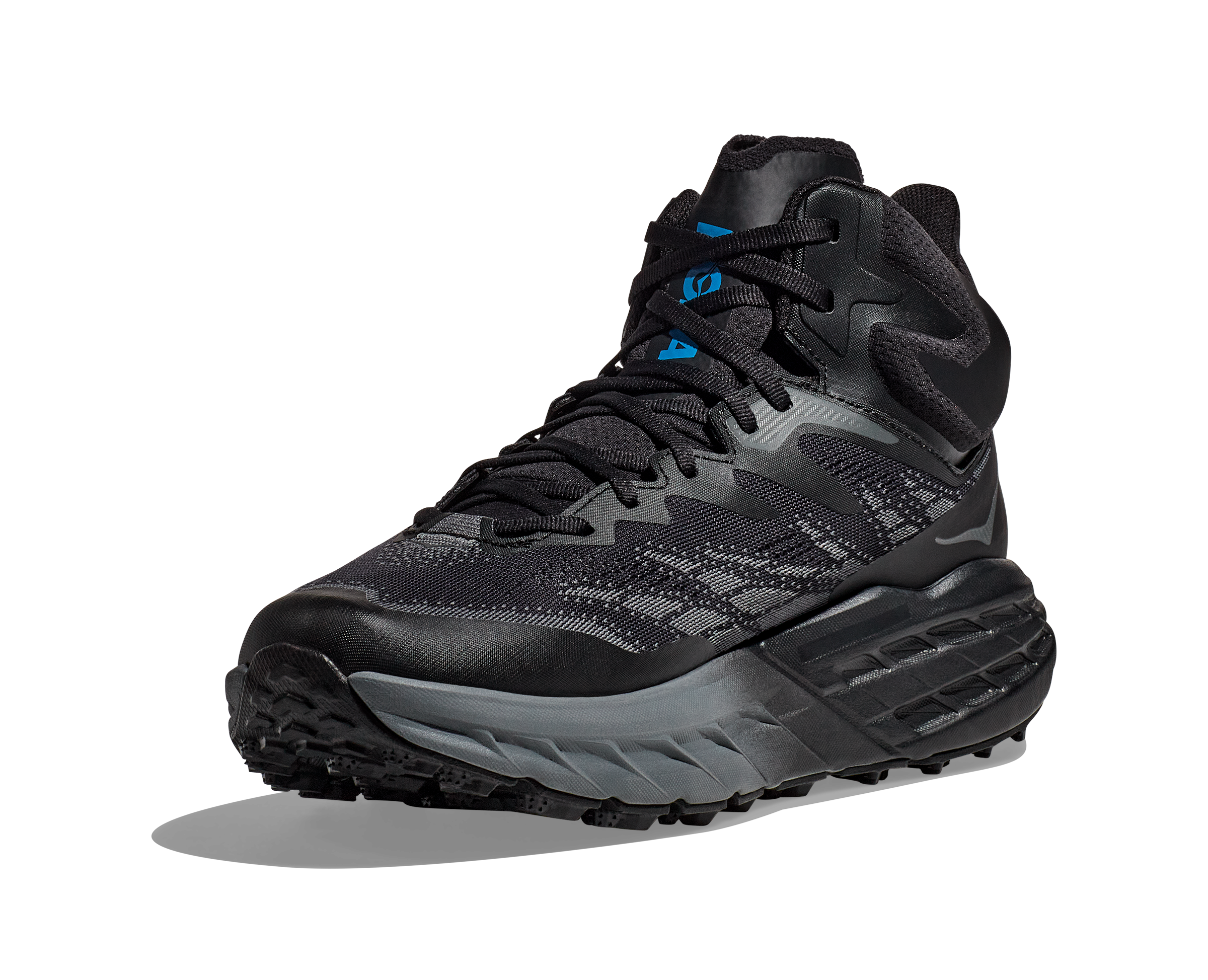 ☆HOKA☆ Men's Speedgoat 5 Mid Goretex Black 1127918BBLC 112 Hoka MEN'S SPEEDGOAT 5 MID GTX BBLC BLACK/BLACK