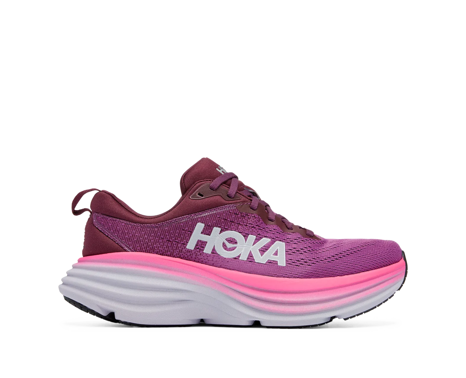 Hoka WOMEN'S BONDI 8 BGWN BEAUTYBERRY/GRAPE WINE
