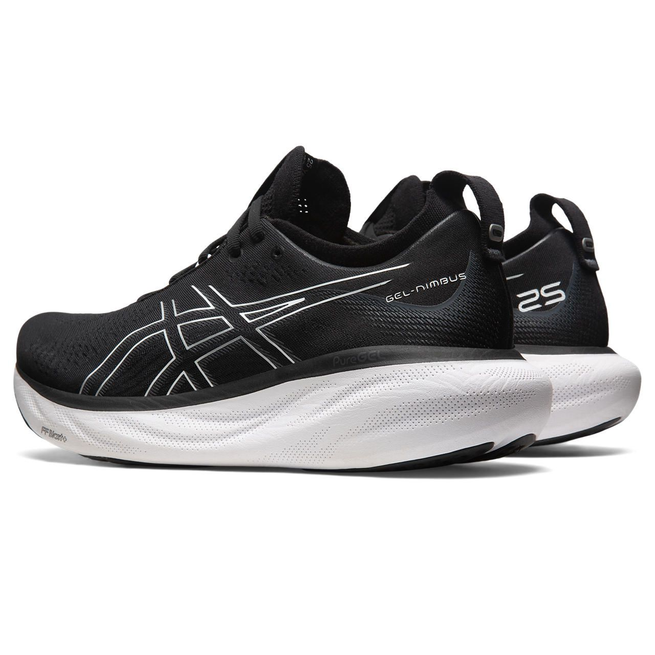 Asics MEN'S GEL-NIMBUS 25 001 BLACK/PURE SILVER