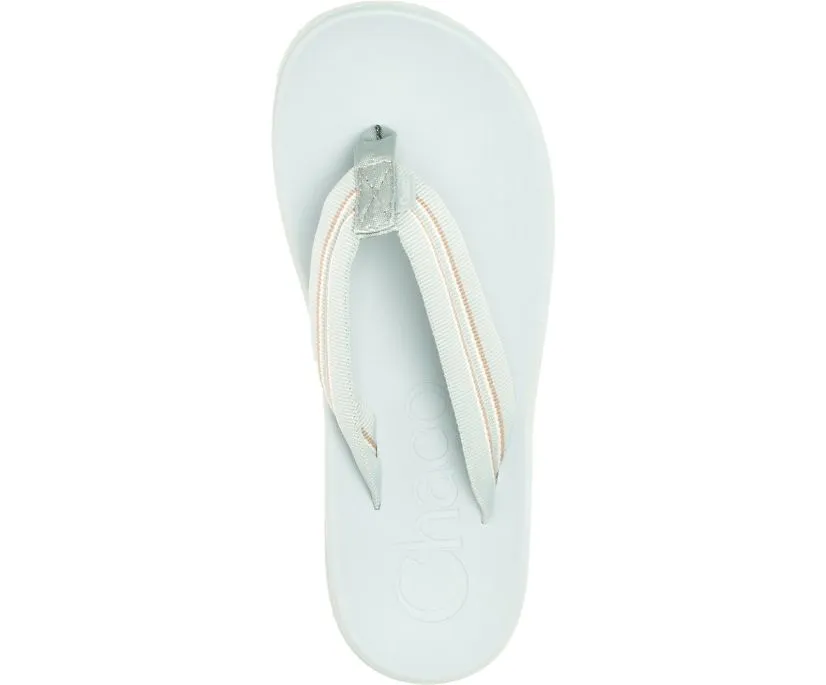 Chaco Womens Chillos Flip Flop Sandals Slip On Stripe Strap Sadie Aqua Gray Size Chaco Chillos Women Flip Flop Sandals Sadie Aqua Gray Size 9  main image 4