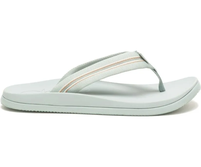 Chaco Womens Chillos Flip Flop Sandals Slip On Stripe Strap Sadie Aqua Gray Size Chaco Chillos Women Flip Flop Sandals Sadie Aqua Gray Size 9  main image 2