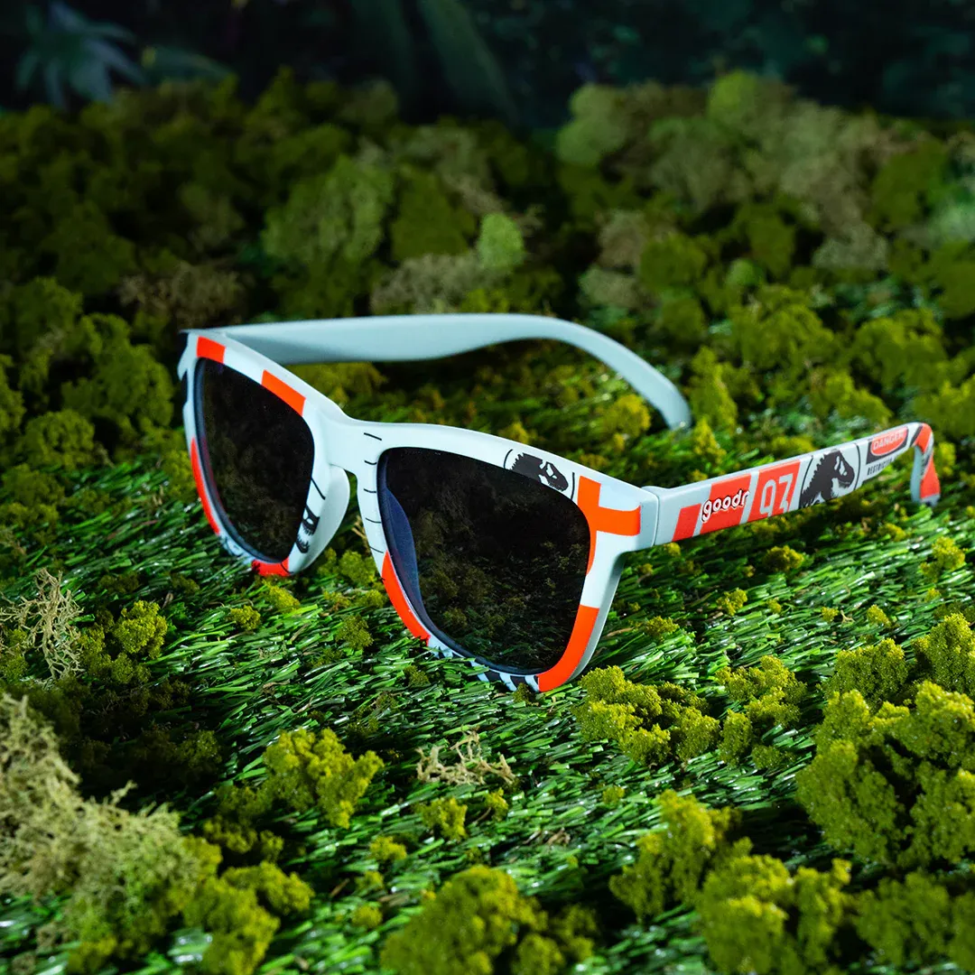 Goodr Goodr Sunglasses (Jurassic Park) TRex in the Rear View